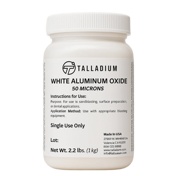 Óxido de Aluminio Blanco Talladium – 50 Micras (Alta pureza)