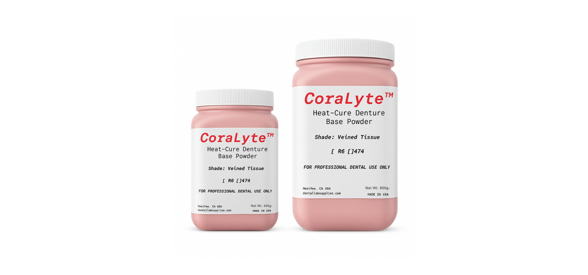 Acrilico para Dentaduras Venado Termocurable CoraLyte™