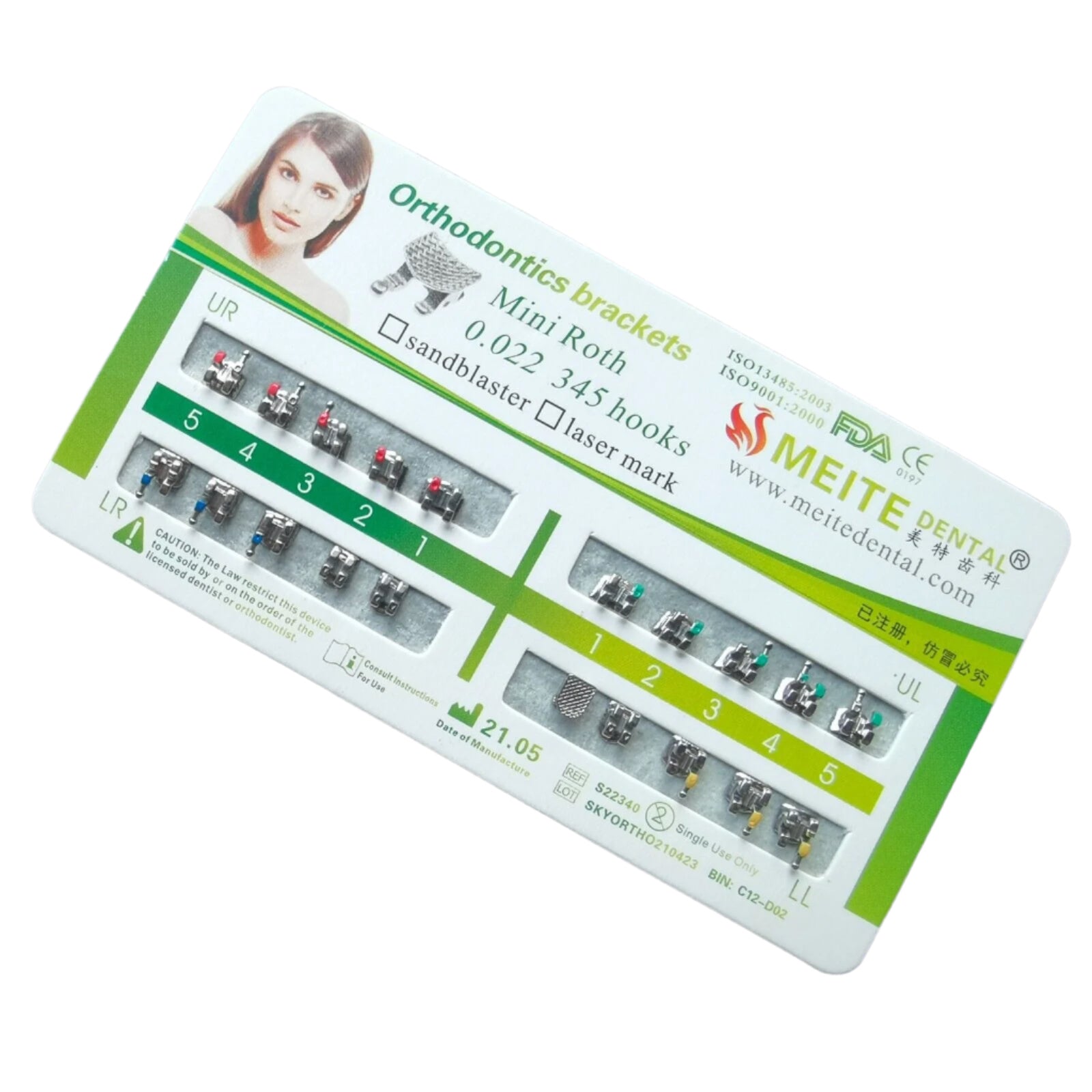 Brackets Mini Roth 0.022 - Meite Dental – DLS MX